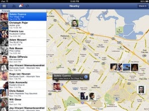Imediações no Facebook para iPad