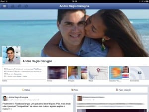 Timeline do Facebook no iPad