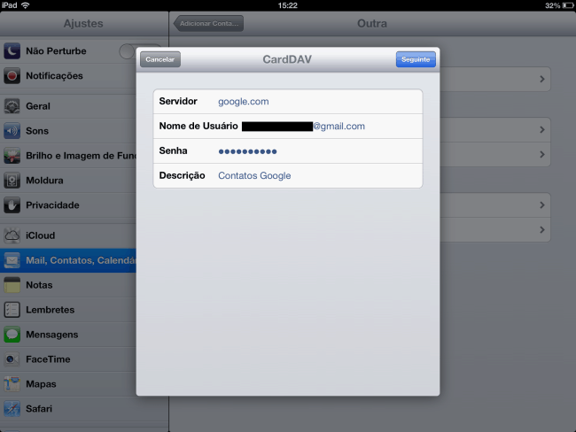 Gmail CardDAV
