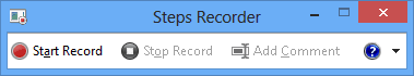 erros do Windows Steps recorder