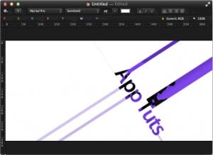 Espaço de trabalho do Pixelmator