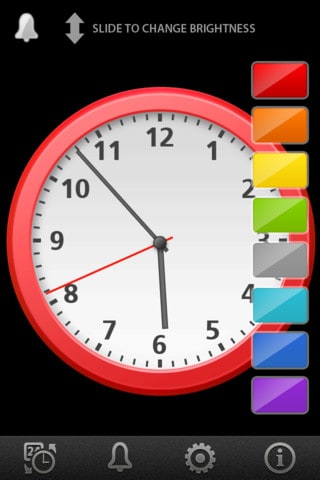 Exemplo de um relógio do Clock