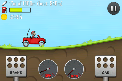 hill climb racing jogando