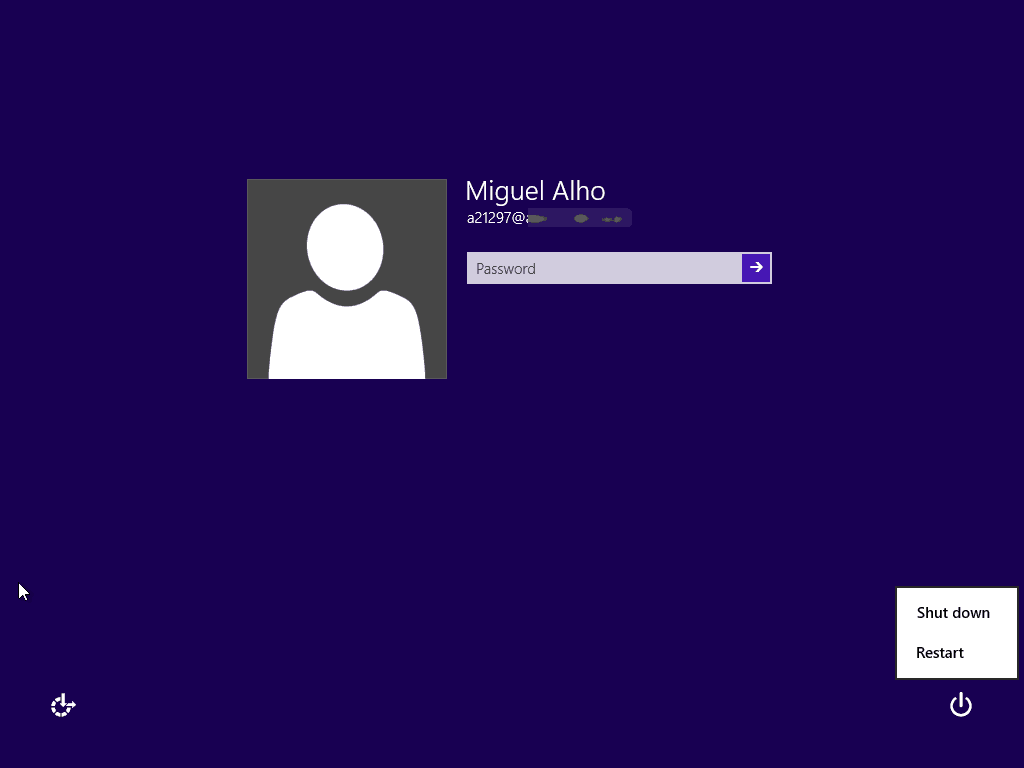 Iniciação ao Windows 8 Menu de encerramento