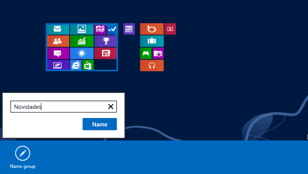 start screen do pc Nomear grupos do start screen