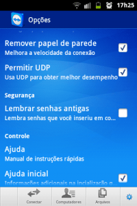 teamviewer opcoes