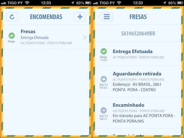 Chegou? Rastreio de encomendas dos Correios no iPhone