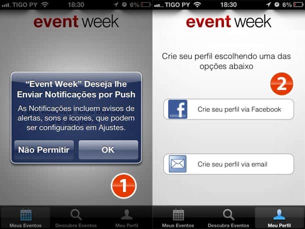 Event Week como usar