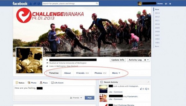 Facebook pretende ter apenas uma coluna