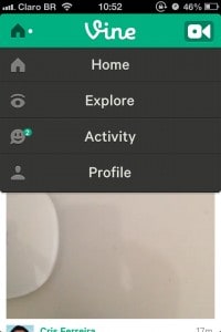 Vine - menu