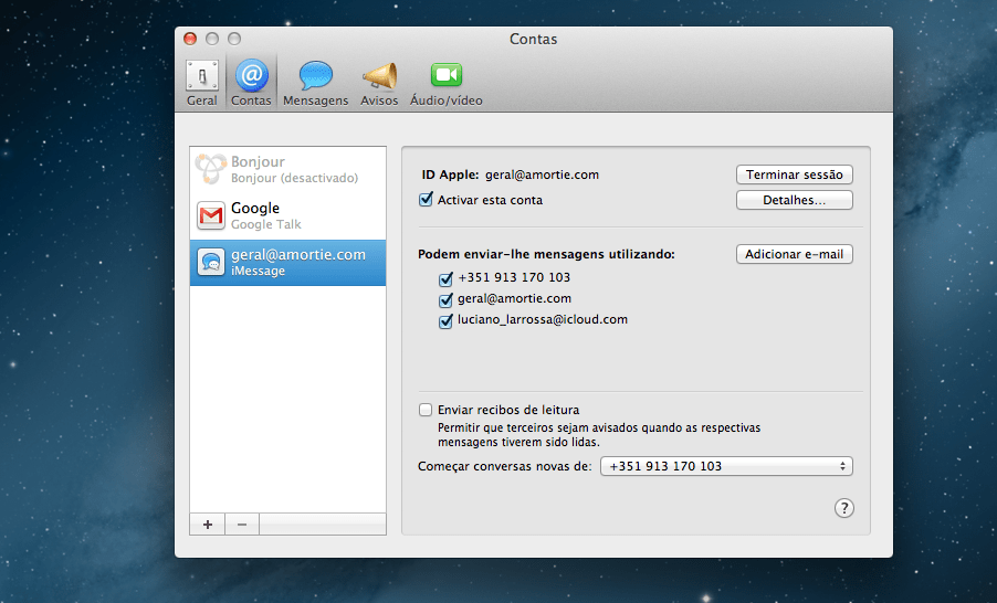 mensagem no iPhone leitura no iMessage