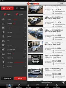 Webmotors para iPad
