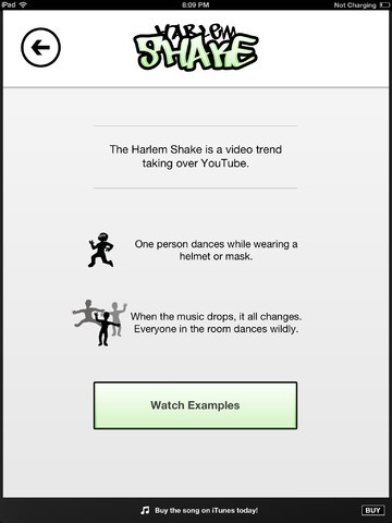 harlem Shake aplicativo para iOS 
