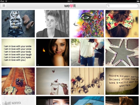 aplicativo we heart it para ios e web conclusao