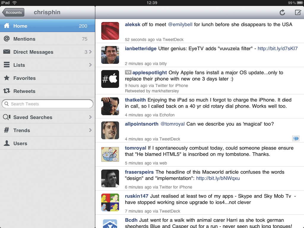 substituir o Tweetdeck echofon