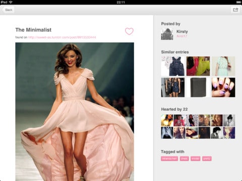explorar imagens no we heart it aplicativo para web e ios