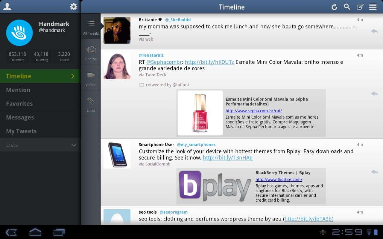substituir o Tweetdeck tweetcaster