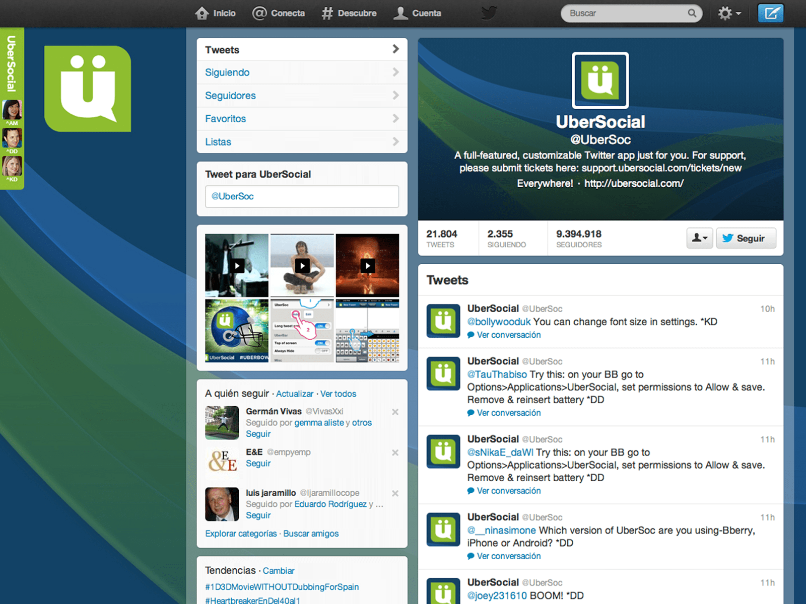 substituir o Tweetdeck ubersocial
