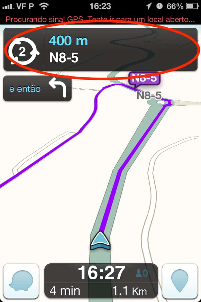 como poupar bateria no Waze
