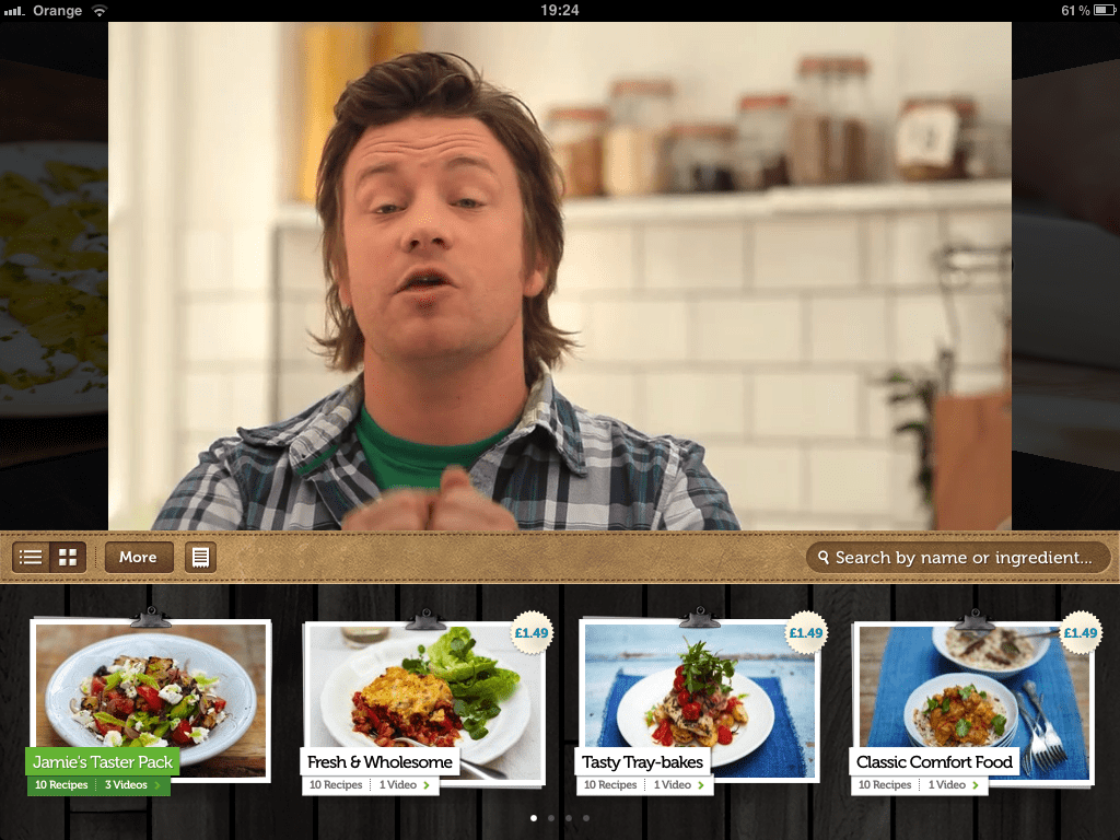 aplicativo jamie's recipes para android e ios