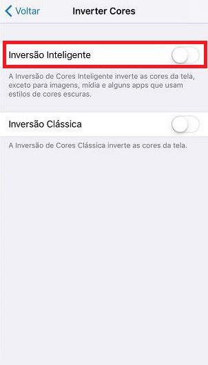 truques para o iPhone inversão inteligente