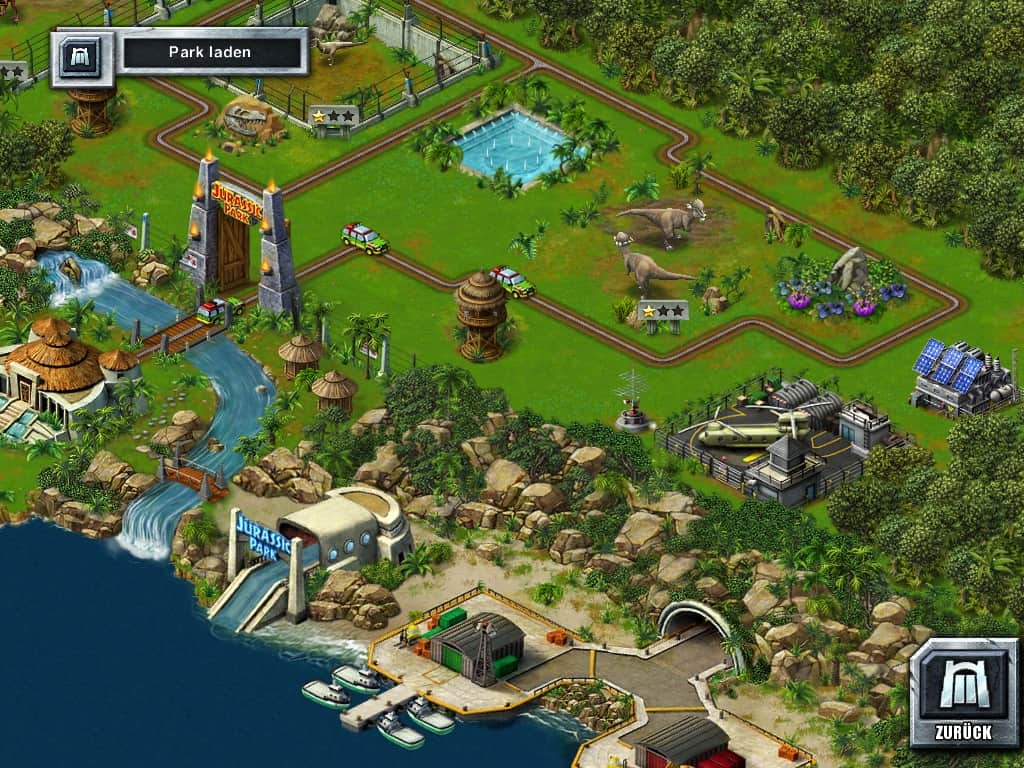 aplicativo jurassic park para android, ios e facebook