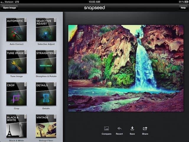 aplicativo snapseed para ios e android
