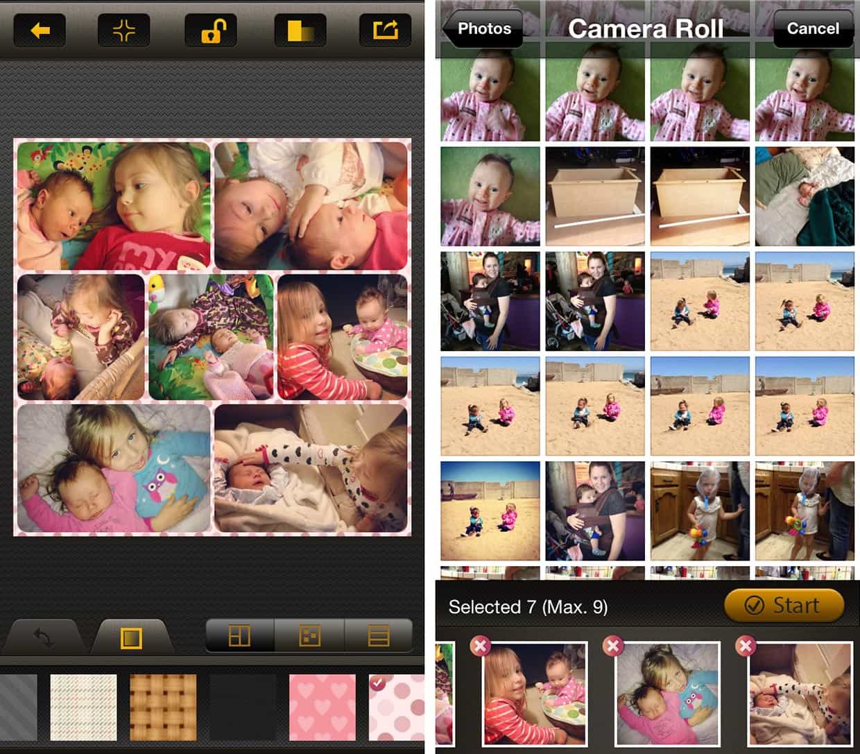 como utilizar o aplicativo procollage para ios