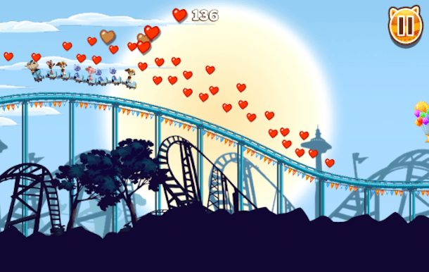 Nutty Fluffies Rollercoaster para iPhone