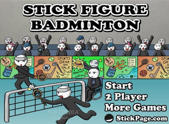 Stick Figure Badminton 2