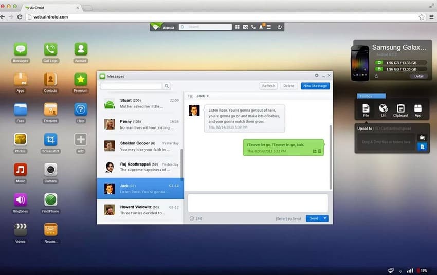 Galaxy S3 AirDroid