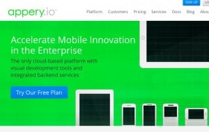 criar aplicativos móveis Appery.io