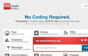 criar aplicativos móveis AppMakr