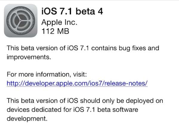 ios 7.1 beta 4