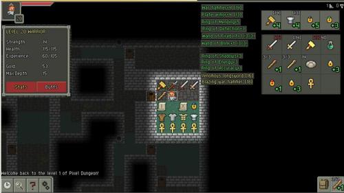 Pixel Dungeon como jogar