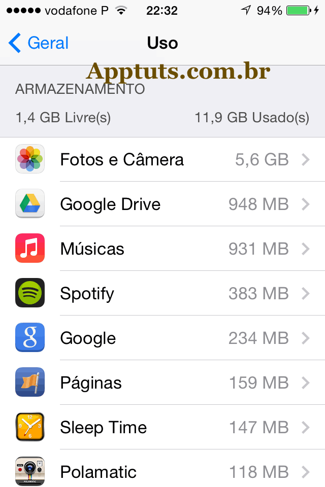 Apps no iPhone