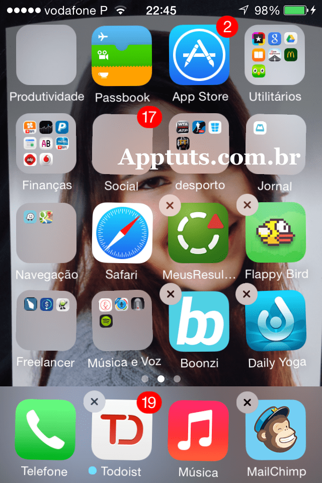 fechar aplicativos no iPhone