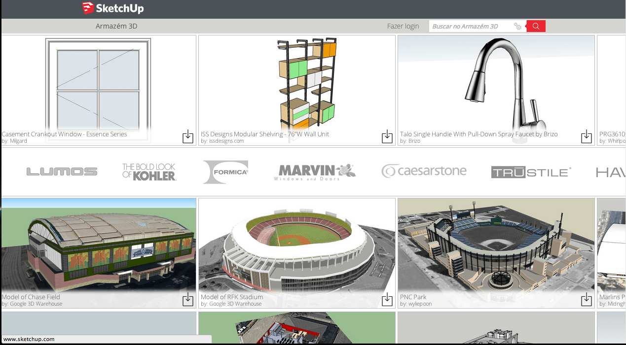 modelos 3D grátis Sketchup