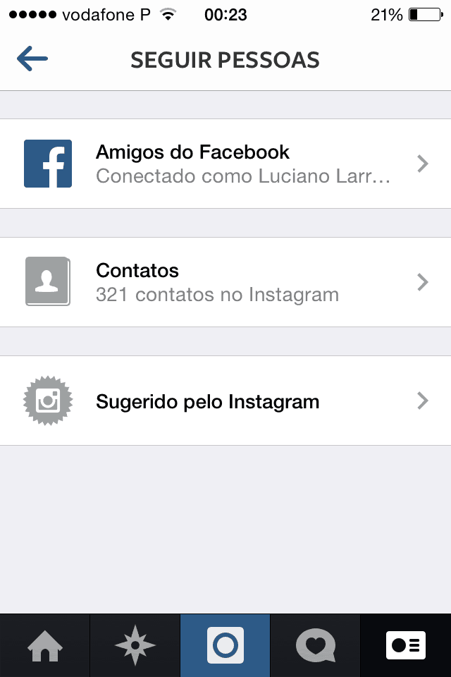 truques e dicas para Instagram Adicionar contatos