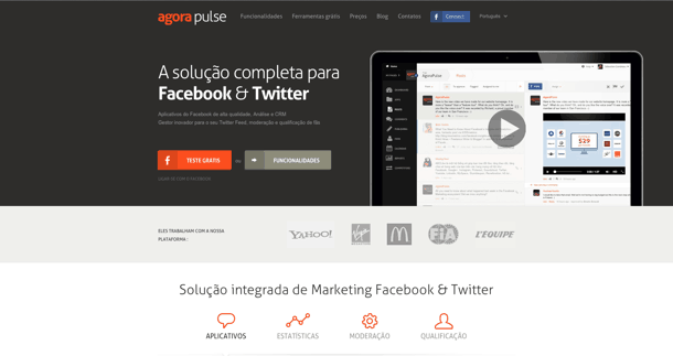 promoções no Facebook Agora Pulse