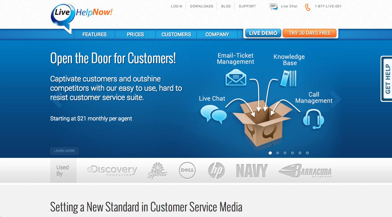 chat online para ecommerce HelpLiveNow