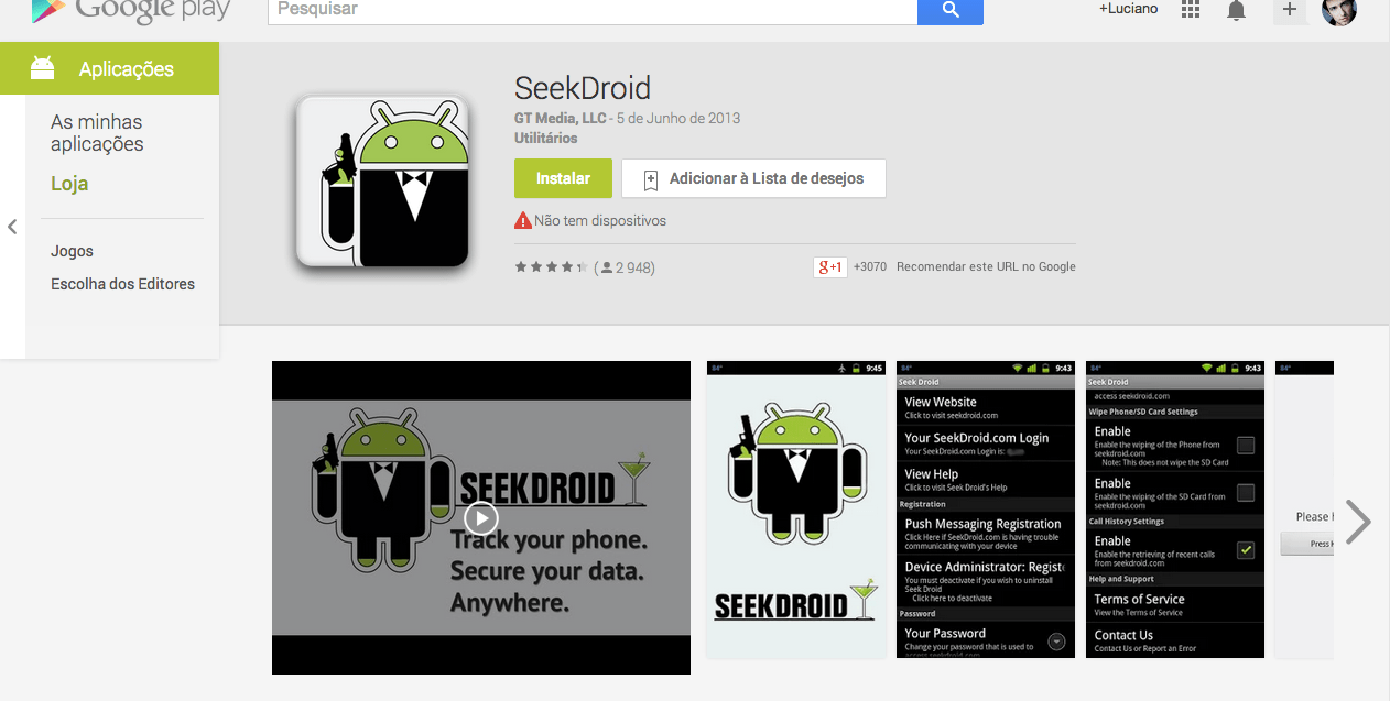 Android roubado SekkDroid