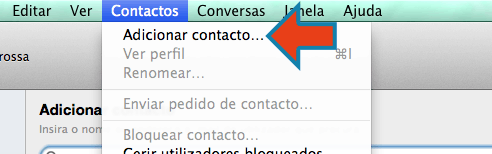 começar a usar o Skype adicionar contato