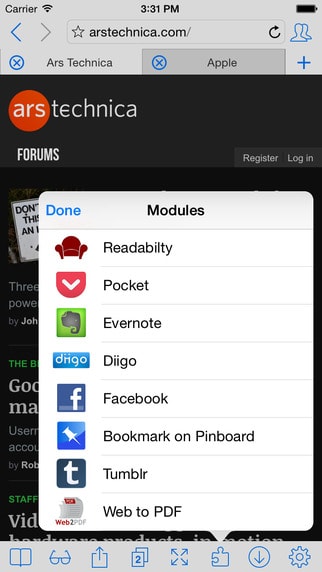 iCab para iPhone