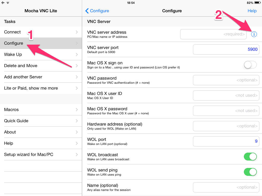 Configure Mocha Lite