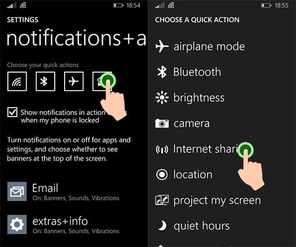 Modificar a Central de Nofiticações do Windows Phone