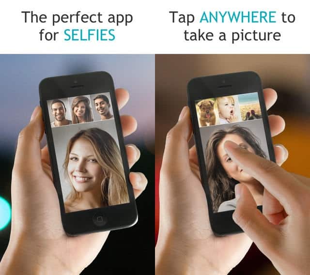 oSnap para tirar selfies no iPhone ou iPad