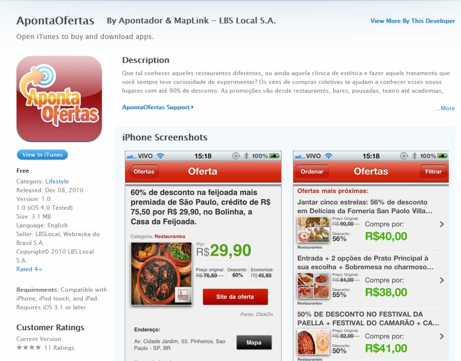 aponta ofertas app