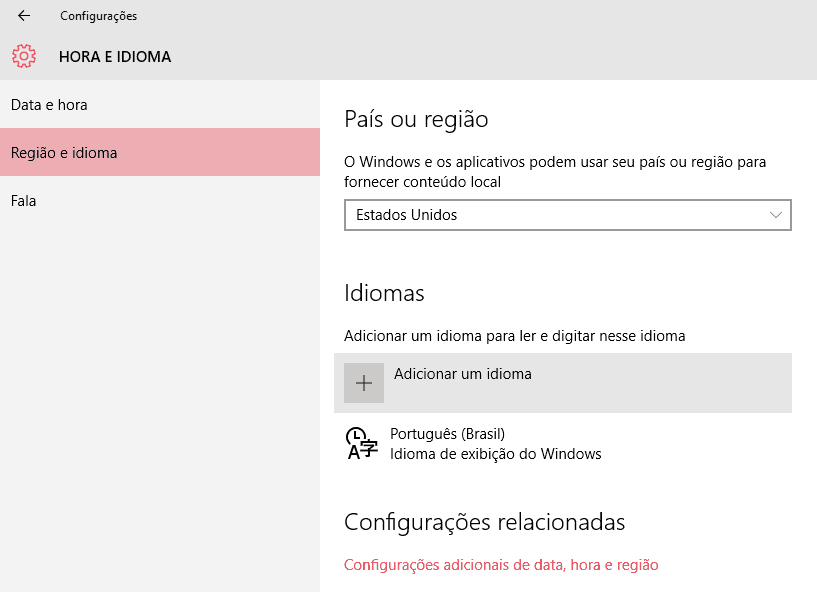 ativar a cortana no Windows 10