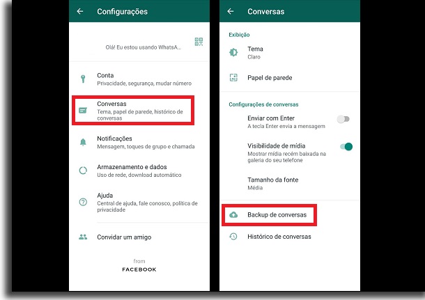 backup do whatsapp